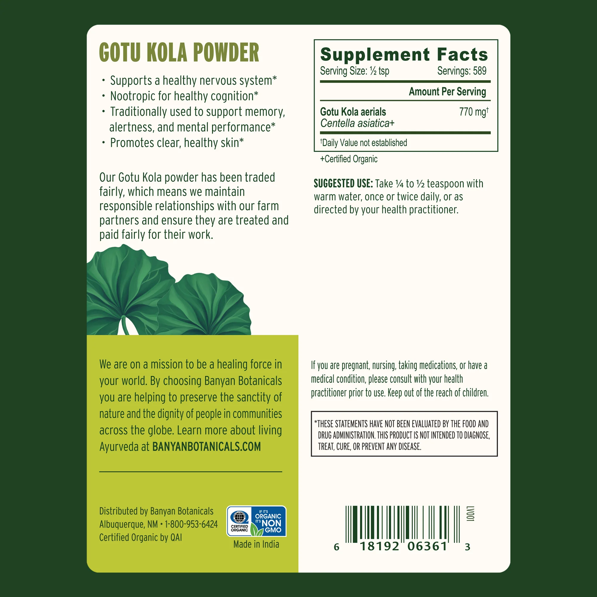 Gotu Kola (Brahmi) powder - Image 9